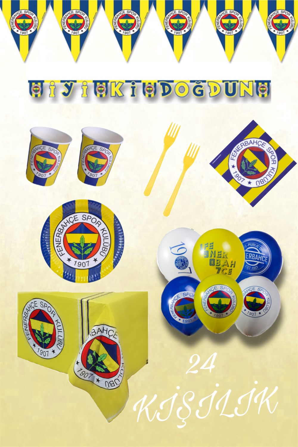 Fenerbahçe Lisanslı Parti Konsepti 24 KişilikPartistST3781