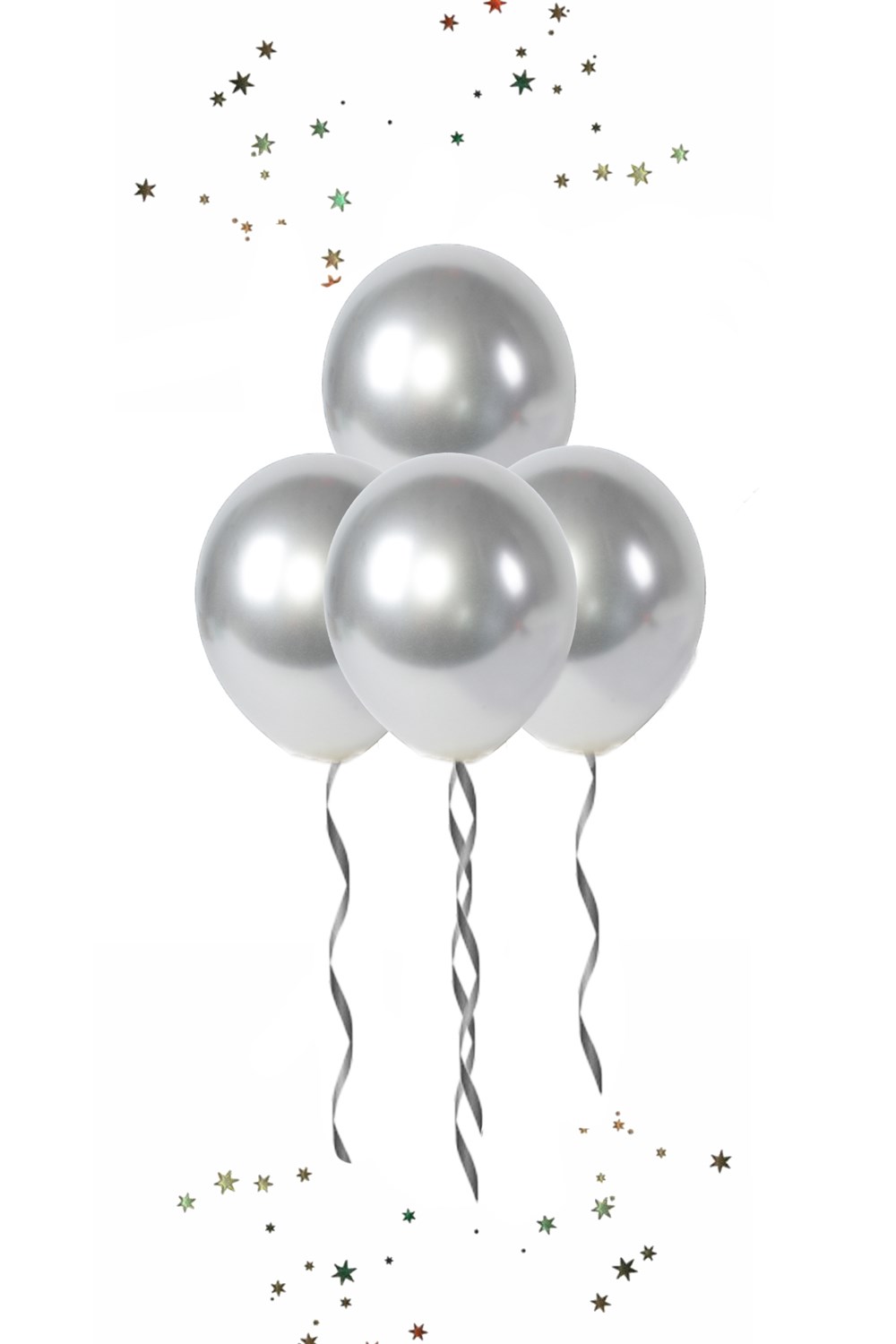 Gümüş Krom Balon 5li