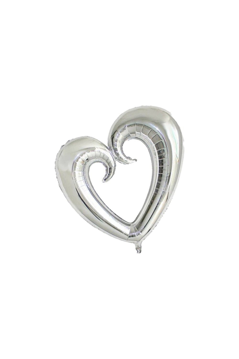 Gümüş Parçalı Kalp Orta Folyo Balon 60cmPartistPSPST865