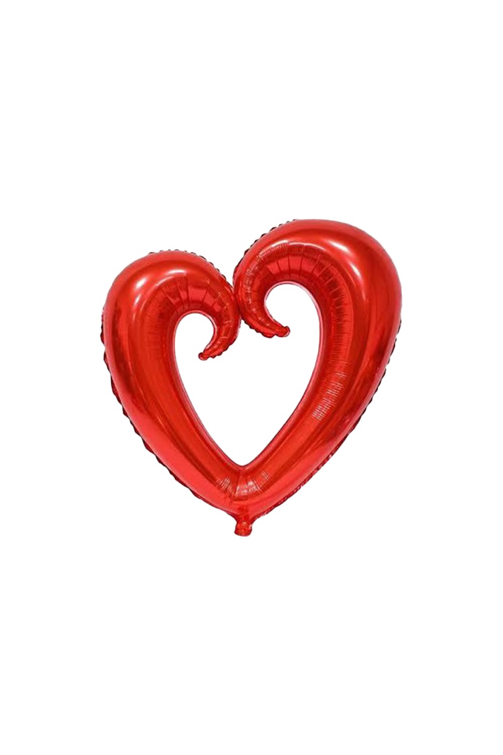 Kırmızı Parçalı Kalp Orta Folyo Balon 60cmPartistPSPST868