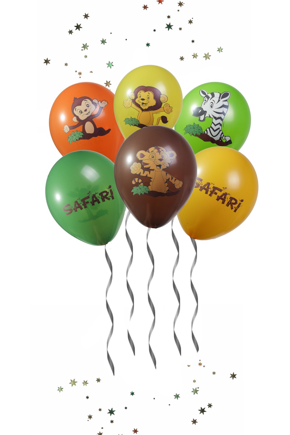 Safari Temalı Lisanslı Balon 10lu