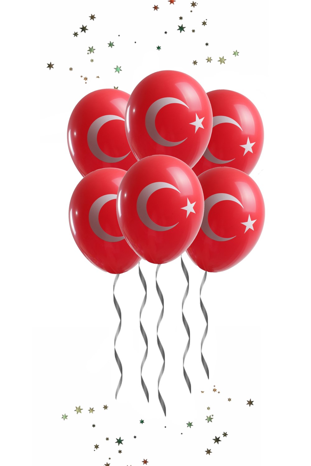 Türk Bayrağı Baskılı Lateks Balon 50li