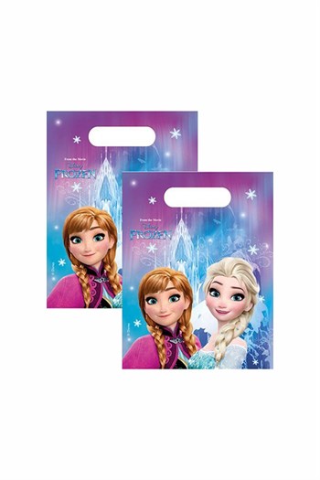 Frozen Elsa Lisanslı Plastik Çanta 6lı 17*23 Cm