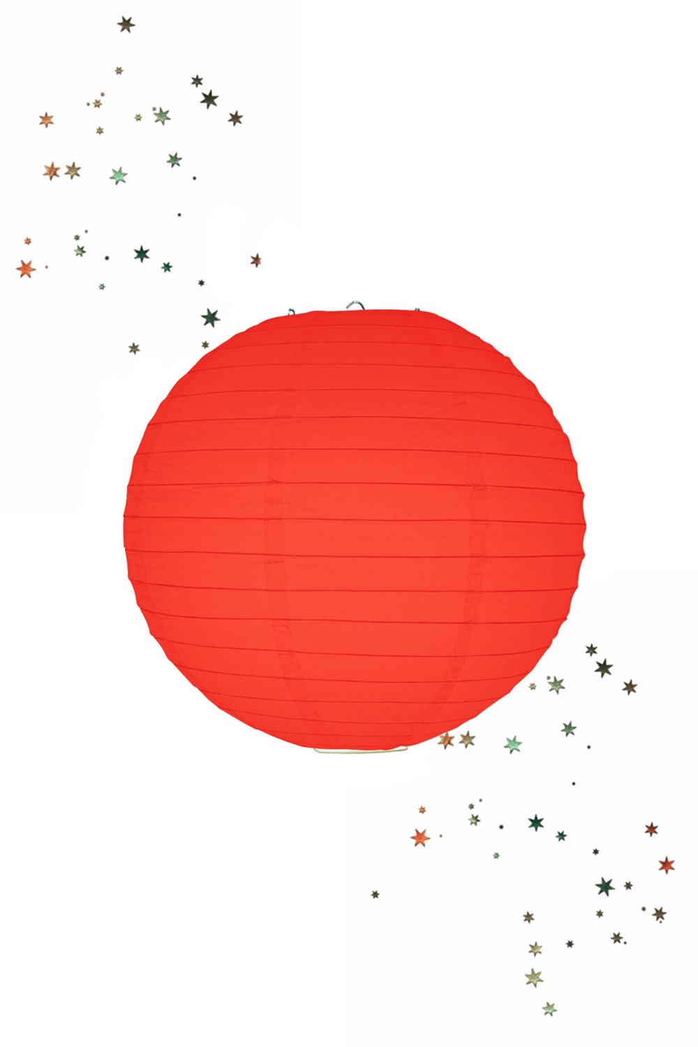 Japon Feneri Kağıt Kırmızı 30cm