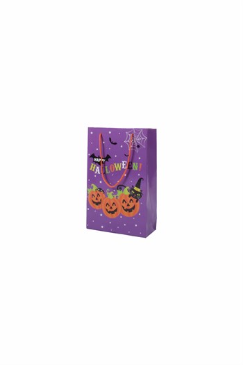 Karton Çanta Happy Halloween Temalı 16,5*26 Cm
