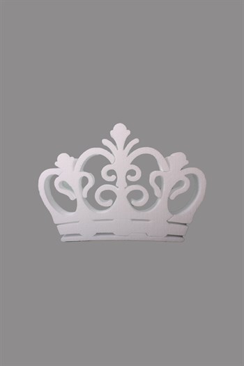 Kraliçe Taç Şekil Strafor Beyaz 34*48cm