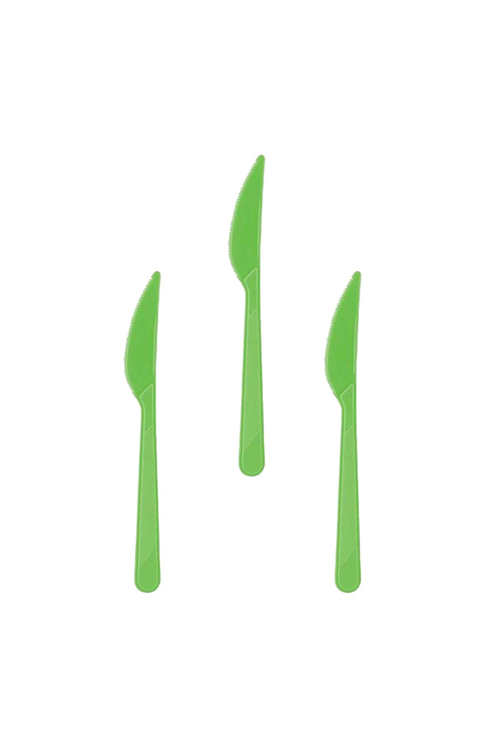 Yeşil Plastik Bıçak 10lu